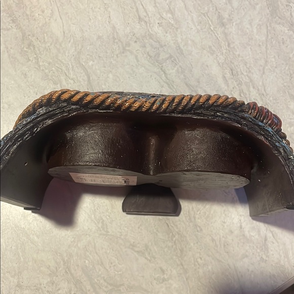 Decorative Glass Salt/Pepper Set with Holder NEW - Picture 4 of 7